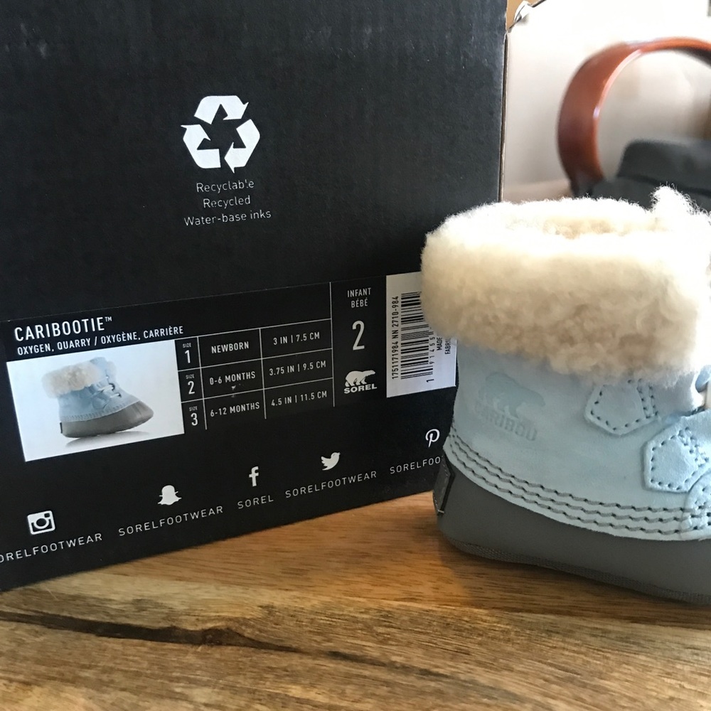 Sorel Girls' Caribootie Suede Booties - Picture 4 of 6